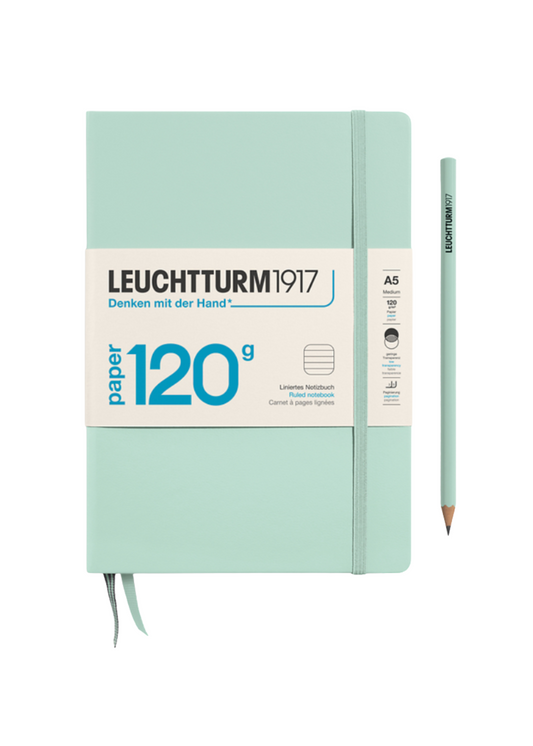 Mint Green A5 Notebook 120g - Lined