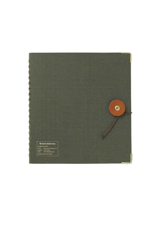 Kraft Work String-Tie Notebook Olive Drab