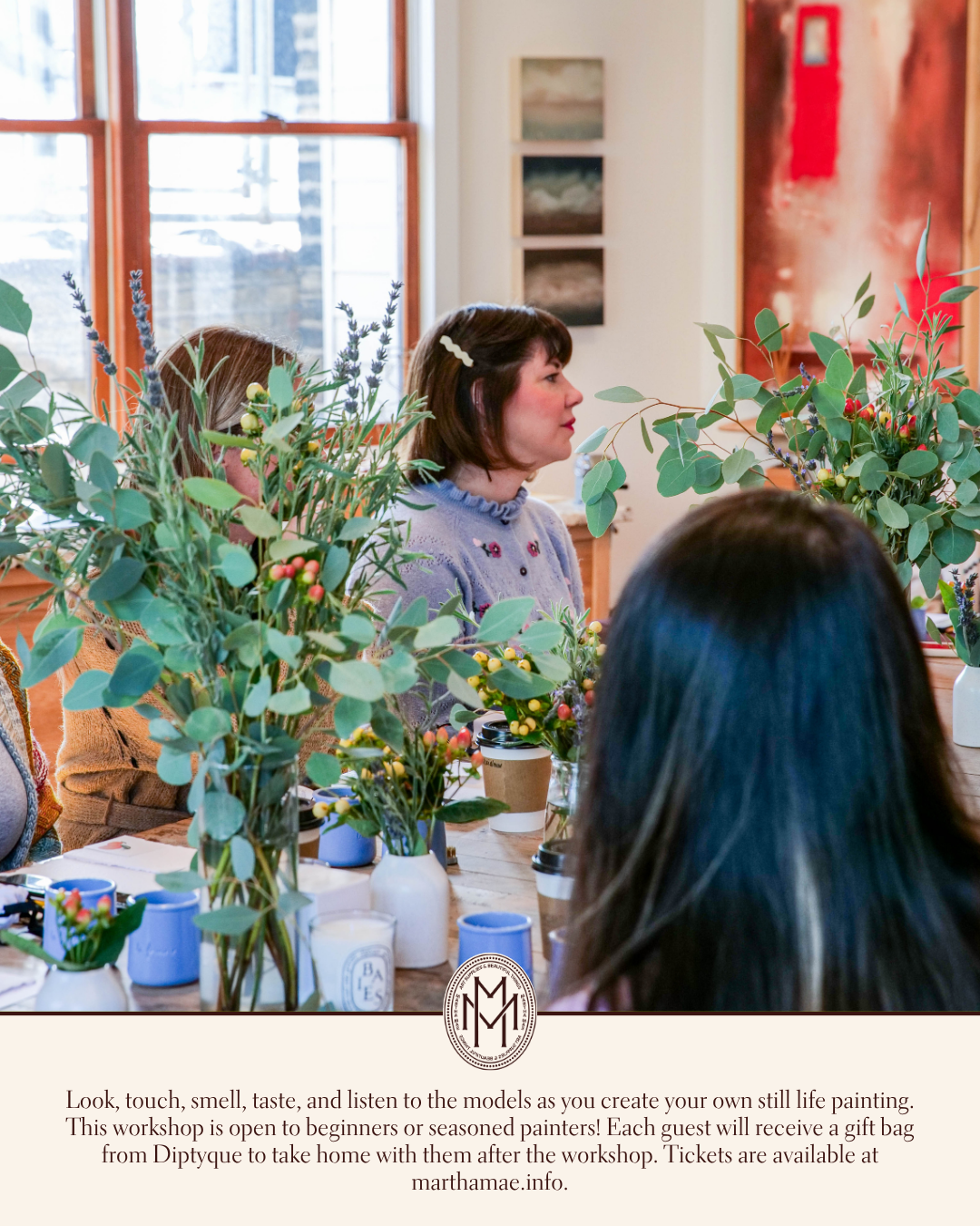 Indulge Your Senses Watercolor Workshop with Diptyque | February 7th @ Martha Mae Studio