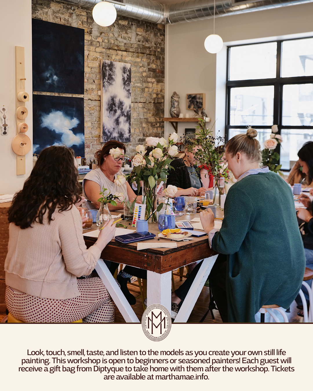 Indulge Your Senses Watercolor Workshop with Diptyque | April 18th @ Martha Mae Studio