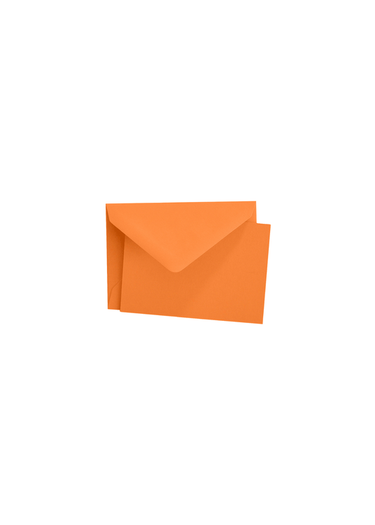 Color Vellum Mini Card Set of 10 - Orange