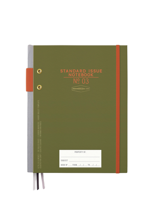 Standard Issue Supplies Notebook No. 3 Army Green & Chili