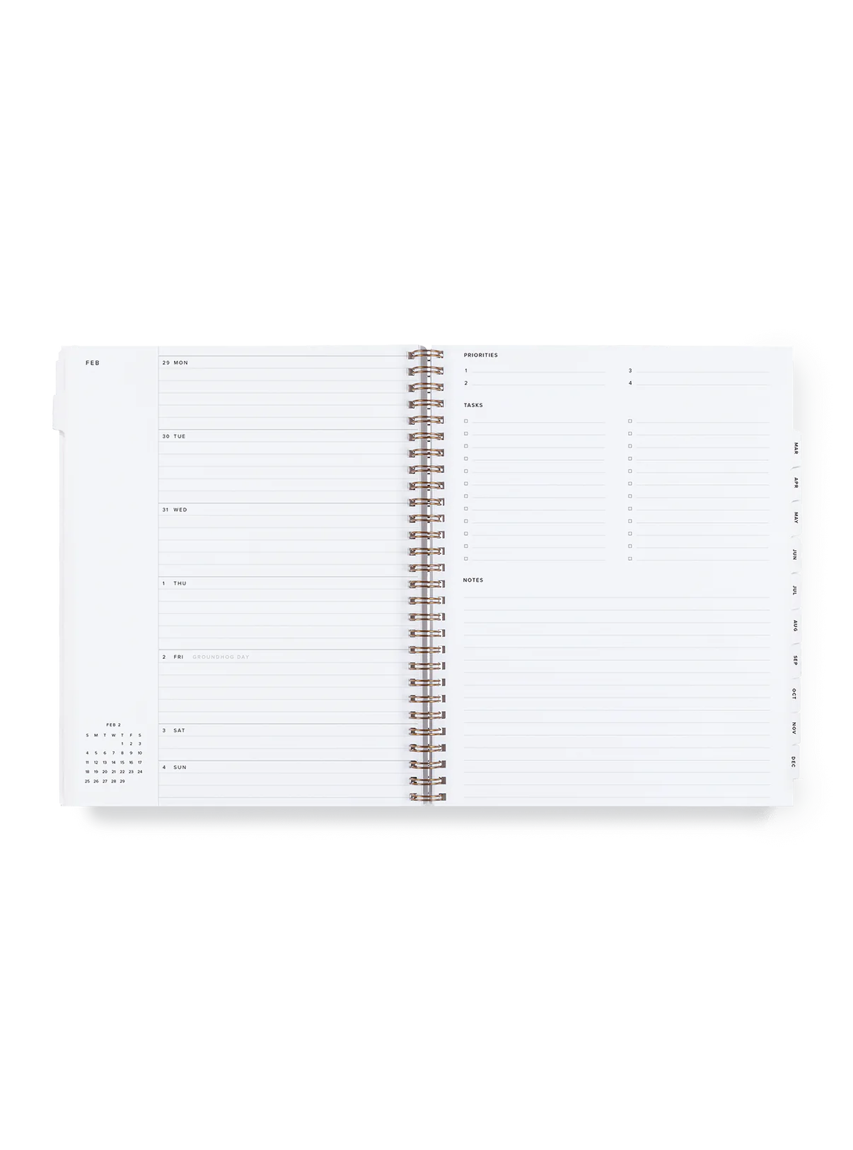 2026 Appointed Year Task Planner - Lavender Gray