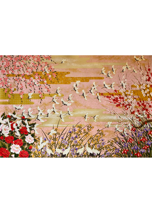 Sogara Yuzen Flying Cranes
