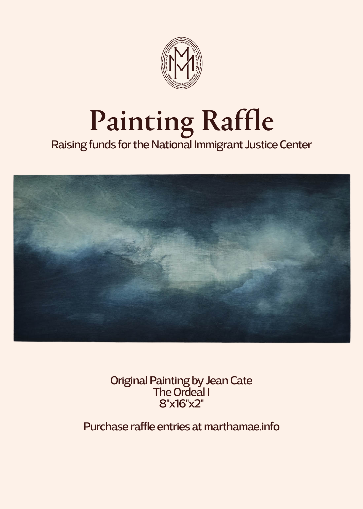 *PAINTING RAFFLE* DONATE TO THE NATIONAL IMMIGRANT JUSTICE CENTER