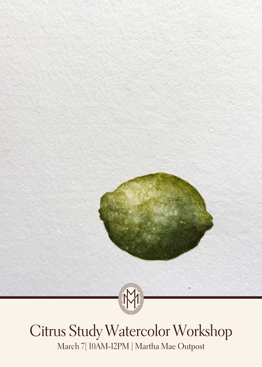 Citrus Study Watercolor Workshop | March 7th @ Martha Mae Studio - Chicago