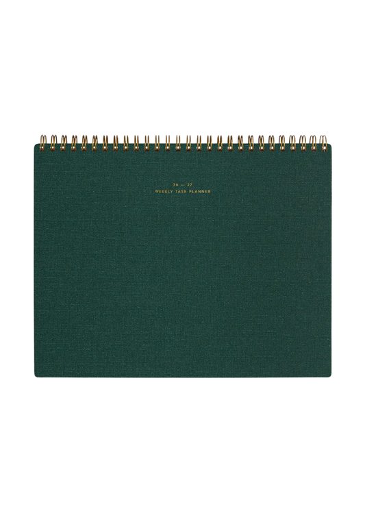 Appointed 26-27 Weekly Task Planner - Hunter Green