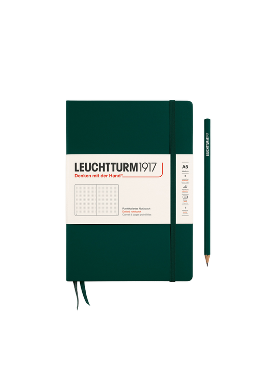Forest Green A5 Notebook - Dotted