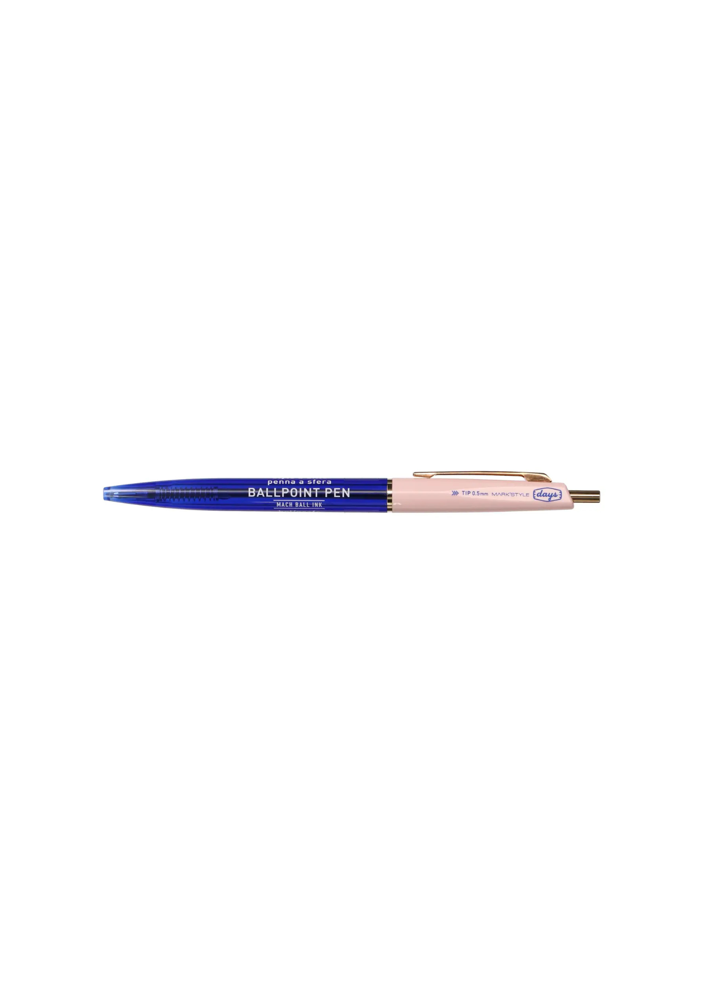 Mark's Mach Ball Ink Pen - Navy/Pink