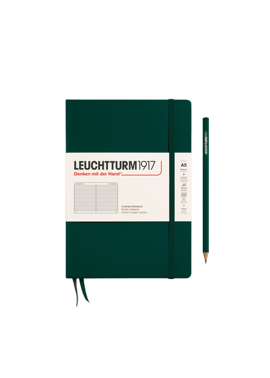 Forest Green A5 Notebook - Lined