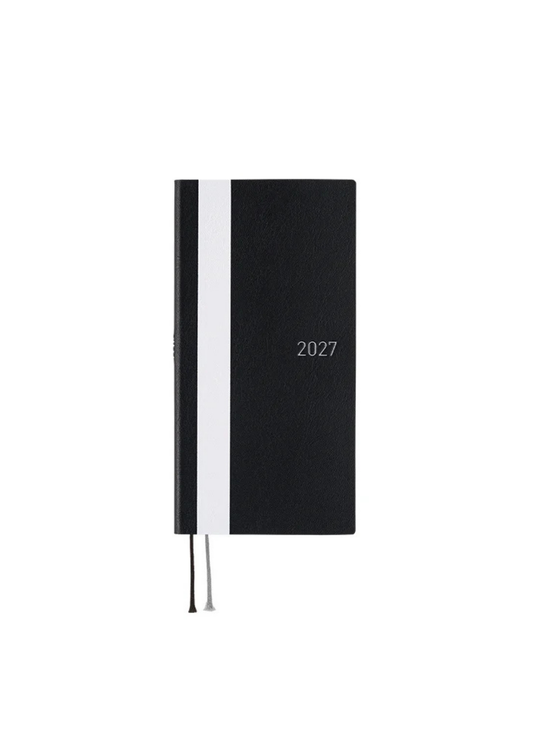 Hobonichi Techo 2027 Weeks - White Line: Black