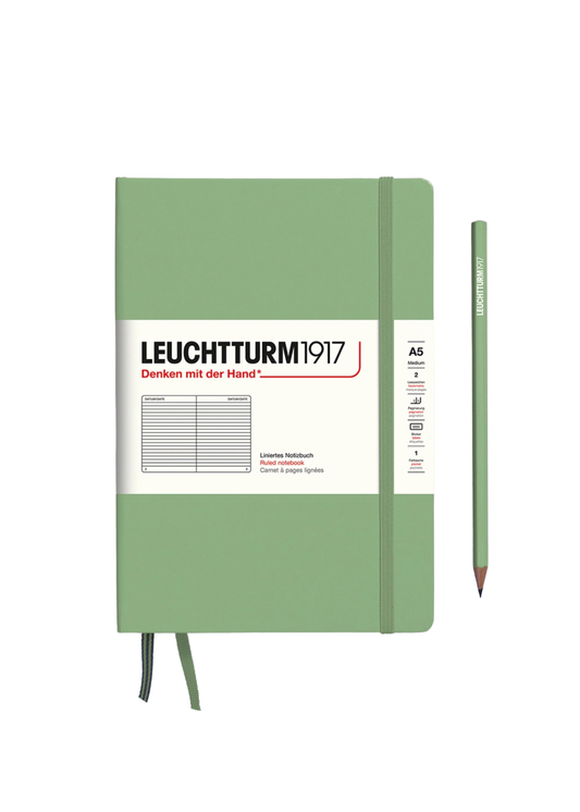 Sage A5 Notebook - Lined
