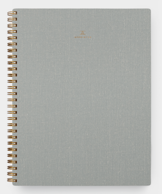 Dove Gray Spiral Notebook