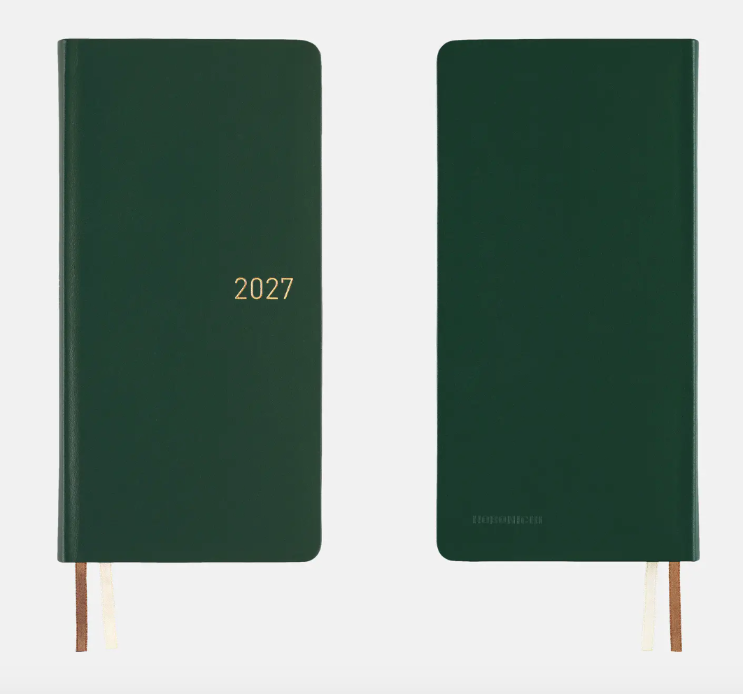 Hobonichi Techo 2027 Weeks - Leather: Forest Green