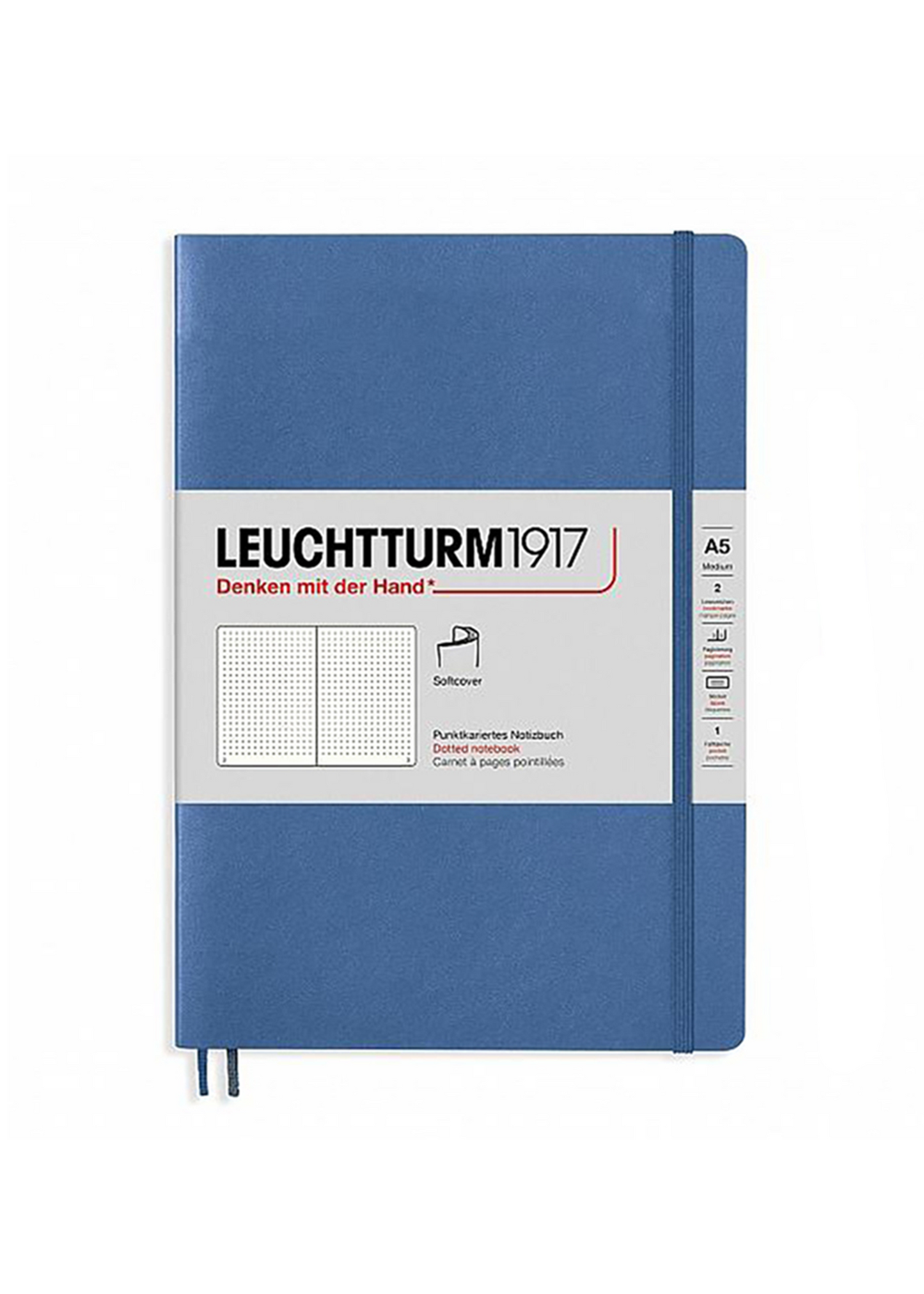 Denim A5 Soft Cover Notebook - Dotted