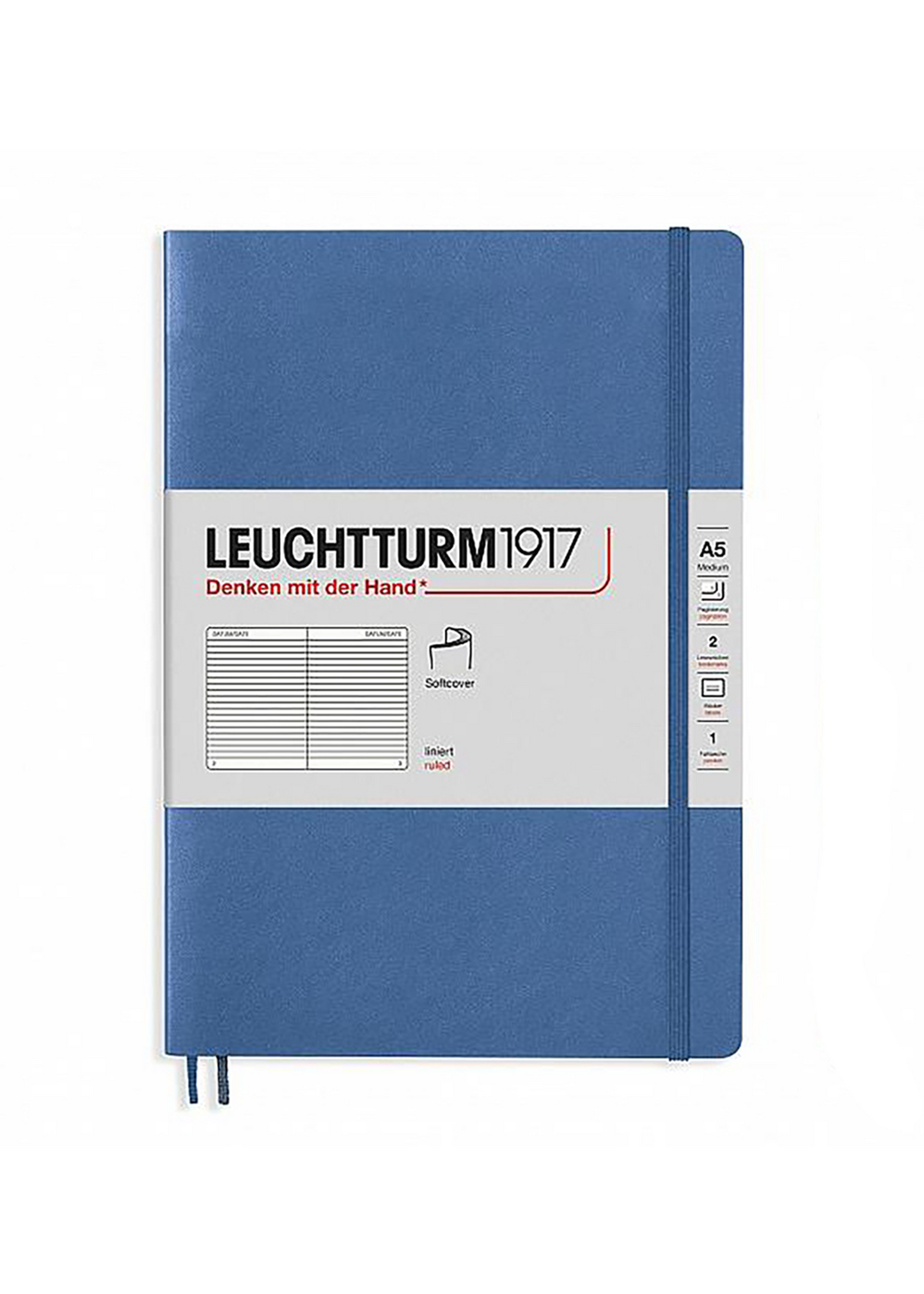 Denim A5 Soft Cover Notebook - Ruled