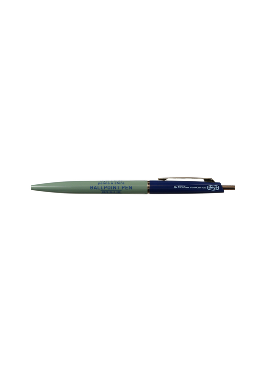 Mark's Mach Ball Ink Pen - Sage Green/Navy