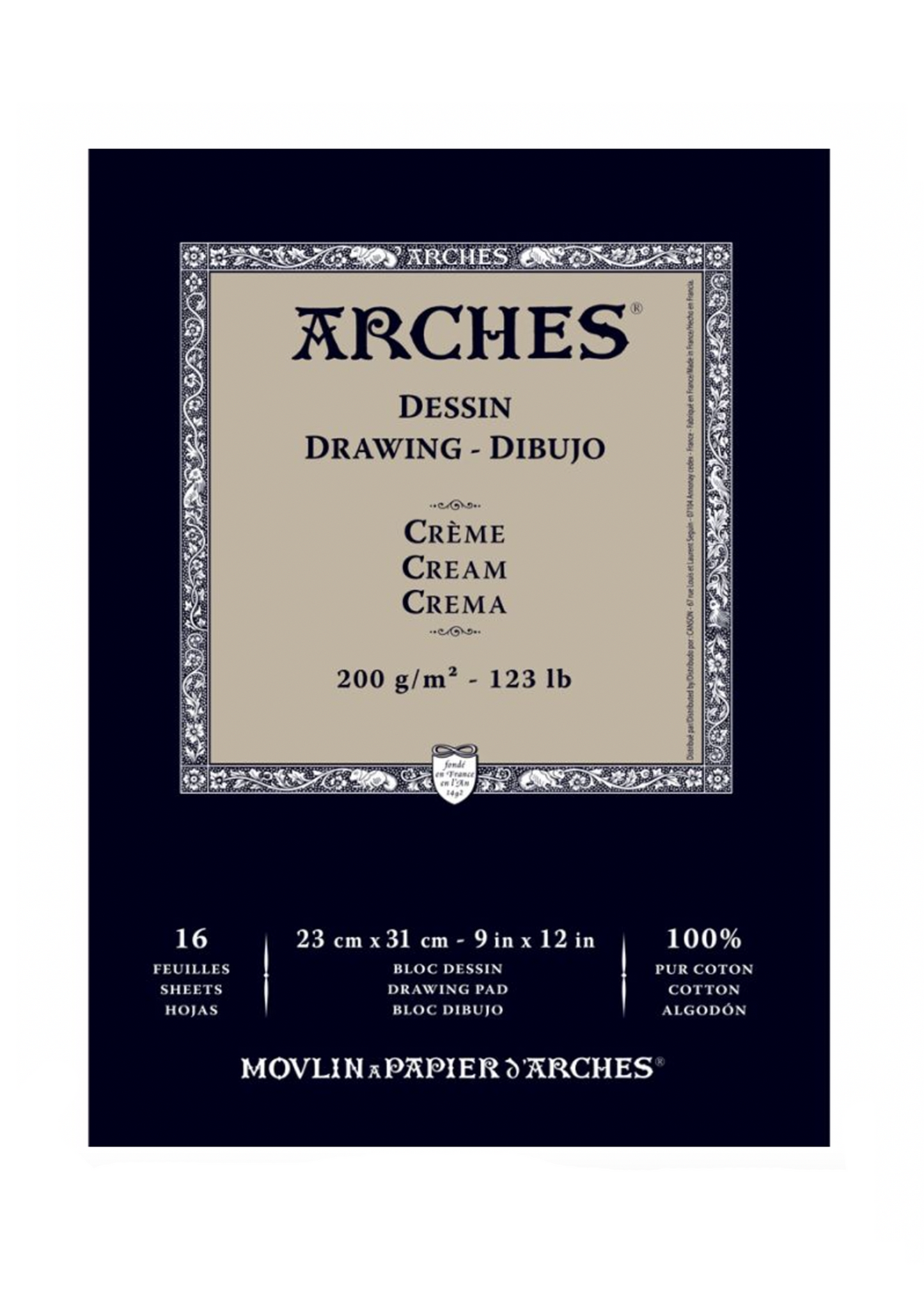Cream Arches Drawing Pad