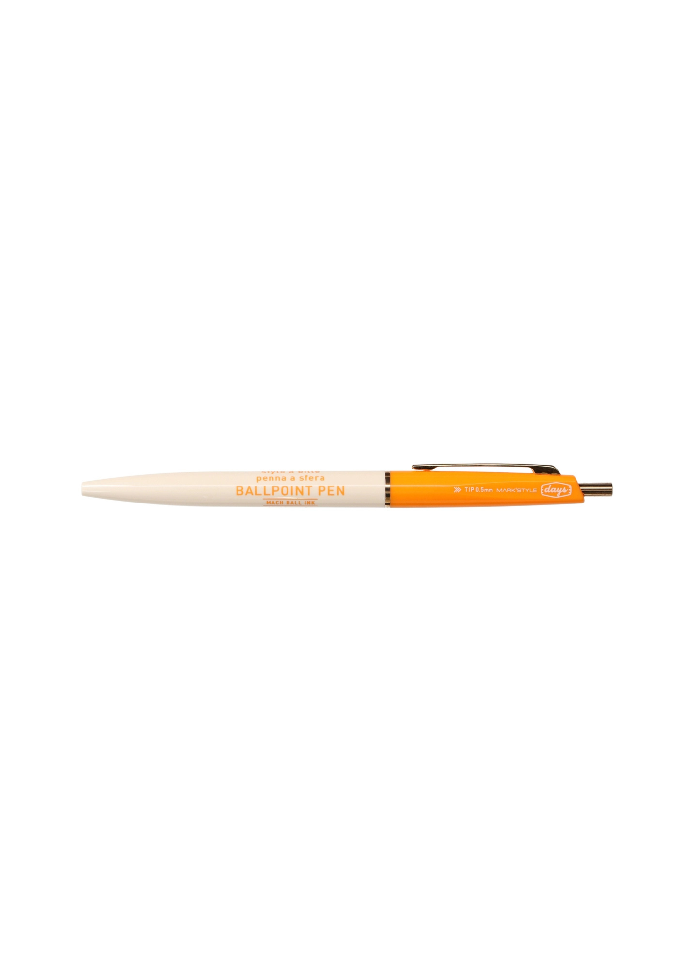 Mark's Mach Ball Ink Pen - Orange/Beige