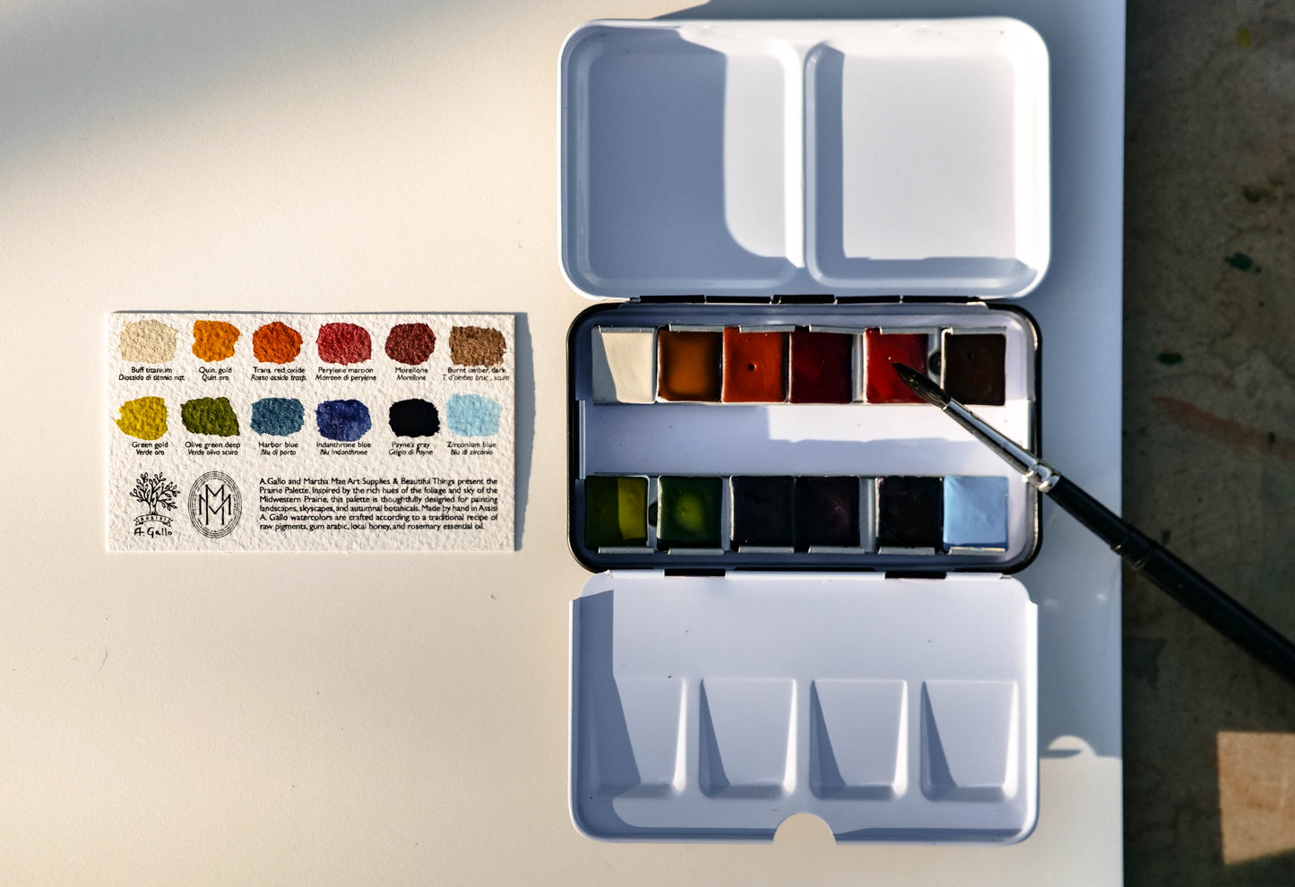 The Prairie Palette: A Martha Mae x A. Gallo Watercolor Palette