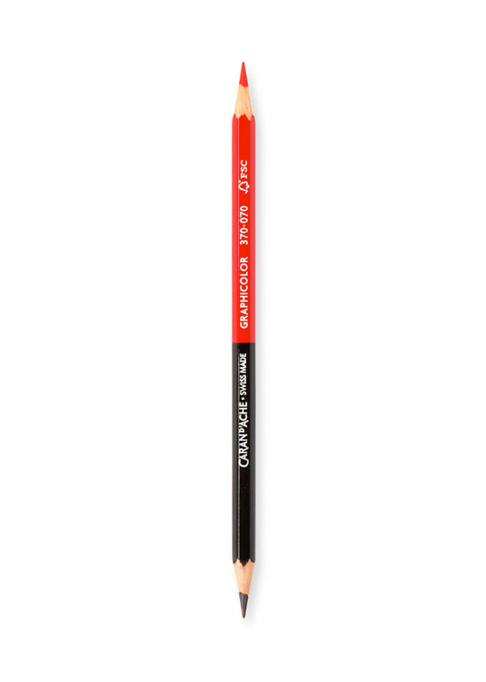 Bicolor Red/Graphite Pencil