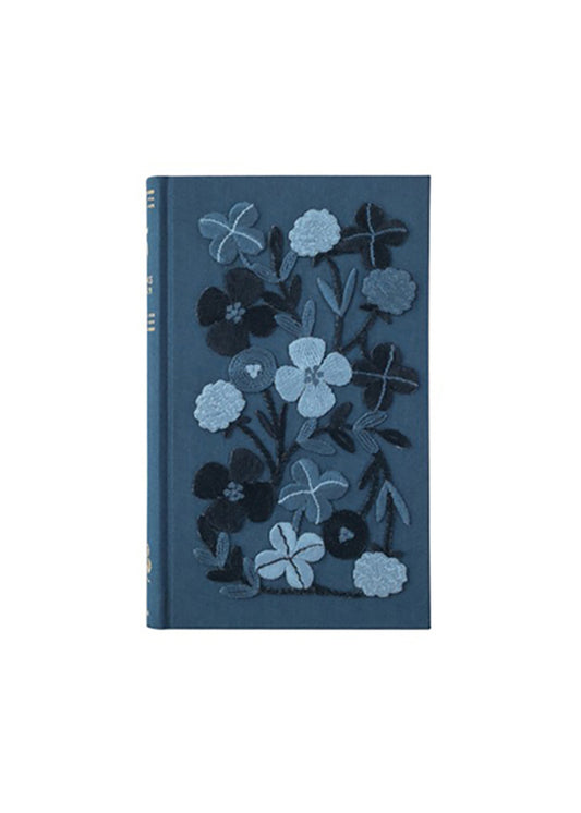 5 Year Journal - Flower Embroidery Navy