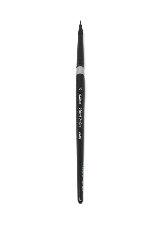 Black Velvet Size 8 Round - Watercolor Brushes S3000S