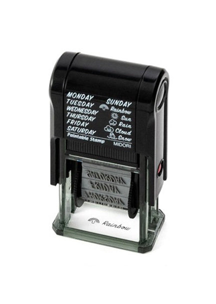 Paintable Self-Inking Stamp- Day and Weather