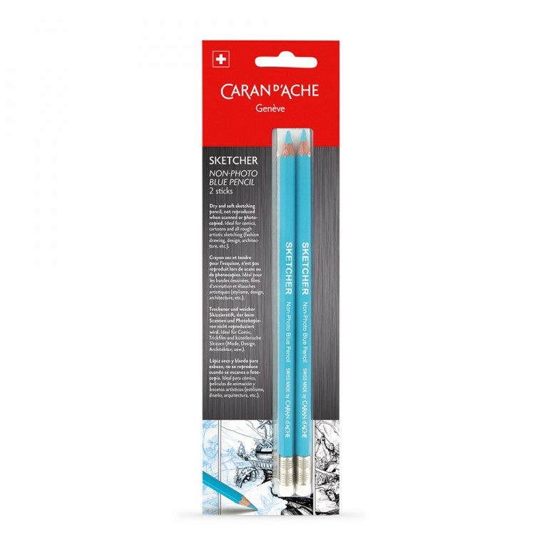 Caran d'Ache Non Photo Blue Pencil Set