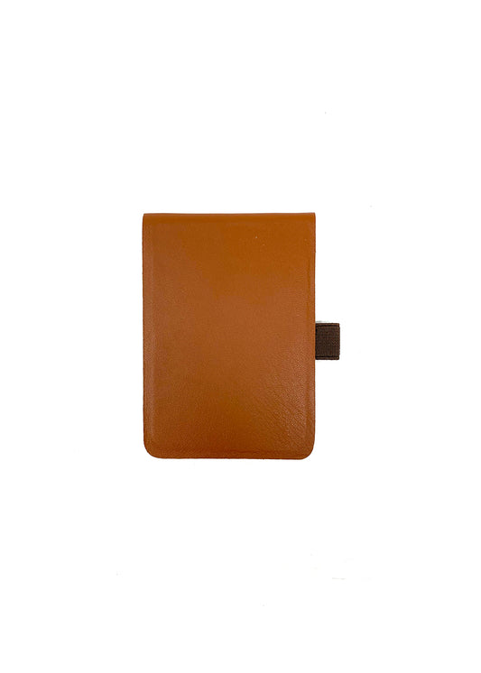 Small Leather Notepad in Brown