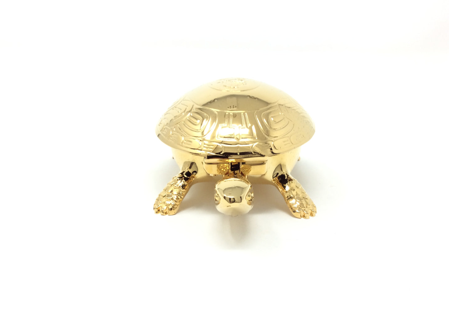 23k Gold Plated Turtle Paperweight and Bell