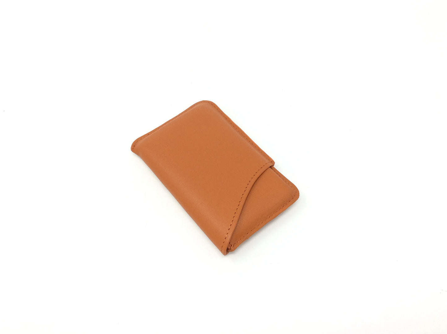 Orange Leather Card Case