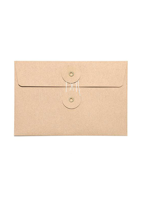 Medium Brown Kraft Envelope w/ String