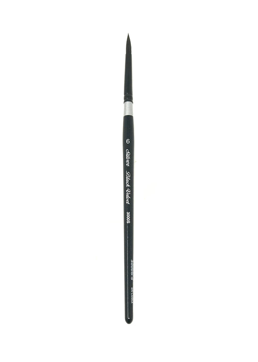 Black Velvet Size 6 Round - Watercolor Brushes S3000S