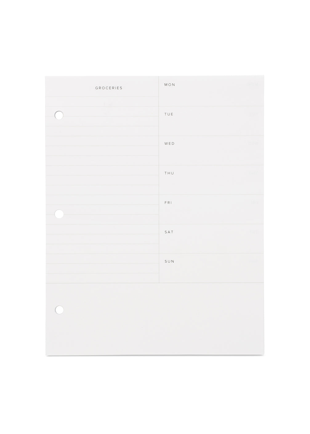 Planner Inserts - Meal Planning