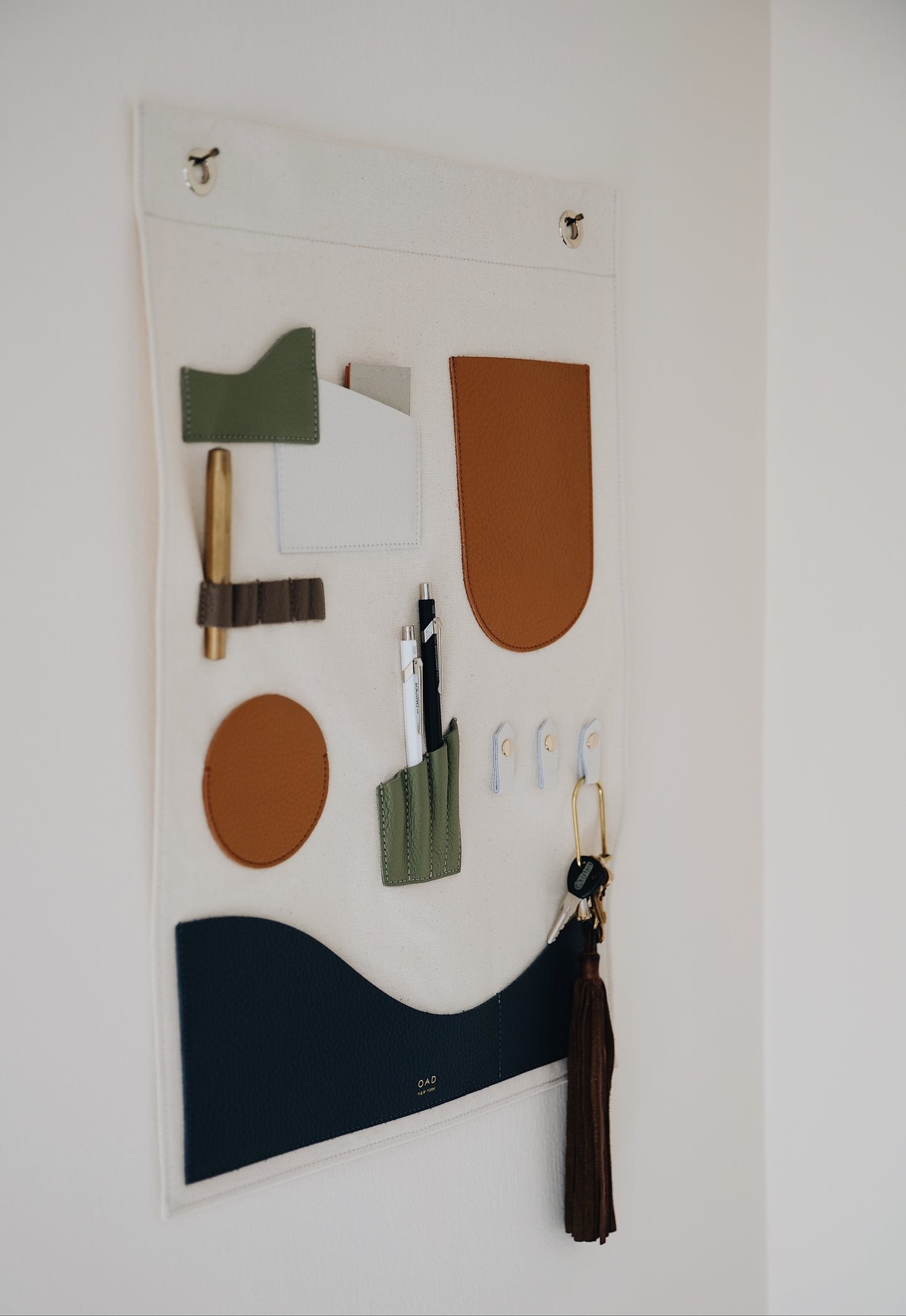 OAD Wall Hanging Pocket Art - Neutrals