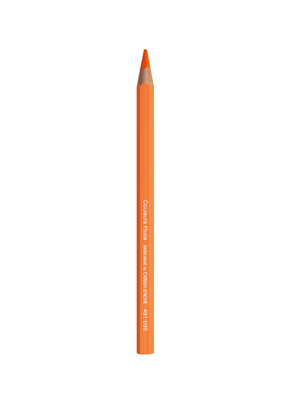 Caran d'Ache Fluorescent Maxi Pencil - Orange