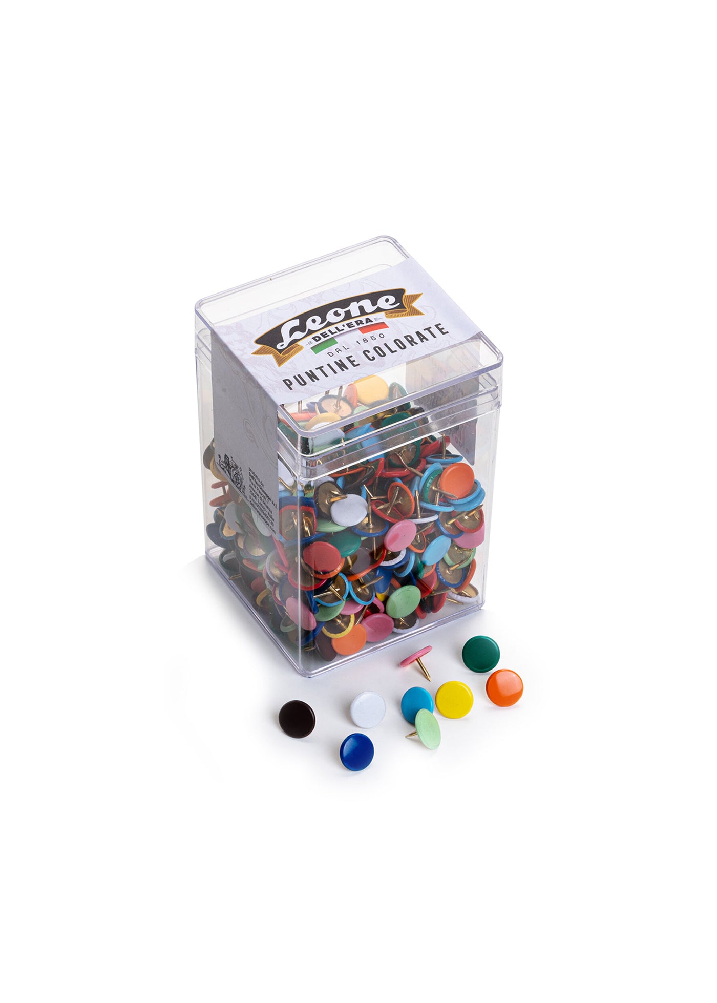 Leone Putine Colorate 500 Pushpins - Assorted Colors