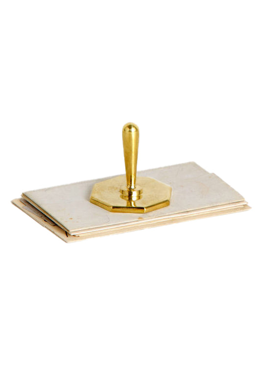 Octagonal Paperweight - Polished Bronze
