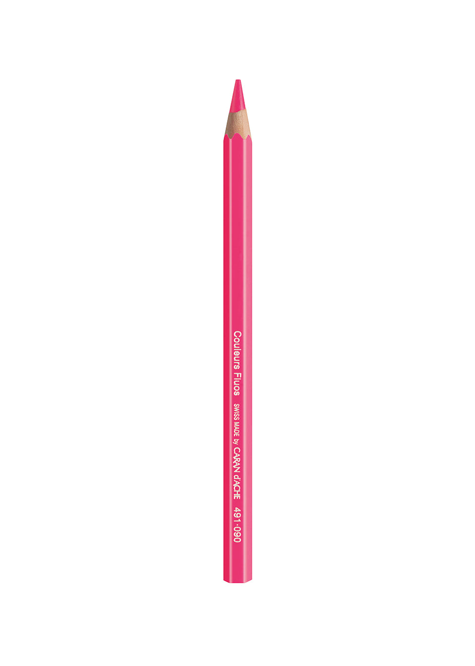 Caran d'Ache Fluorescent Maxi Pencil - Pink
