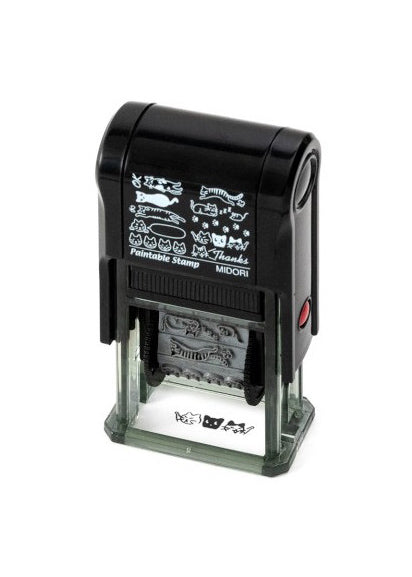 Paintable Self-Inking Stamp- Cats