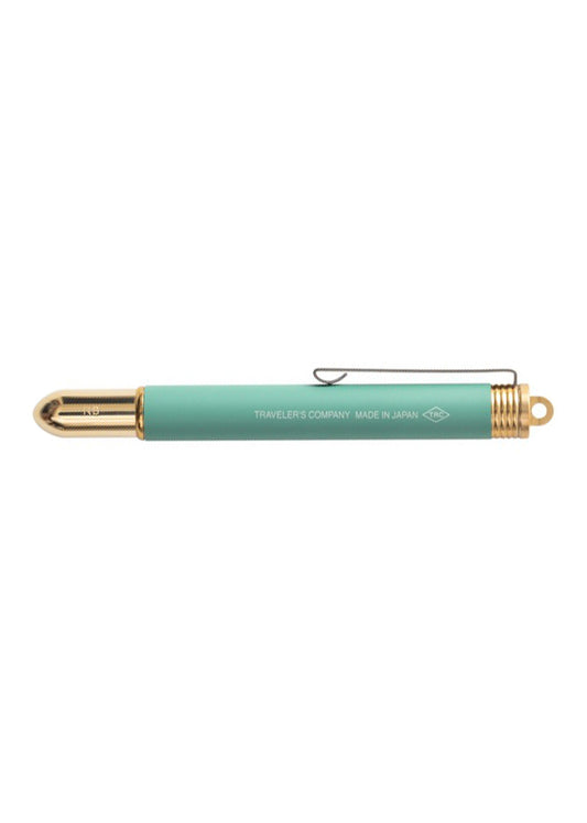 Factory Green Brass Rollerball Pen