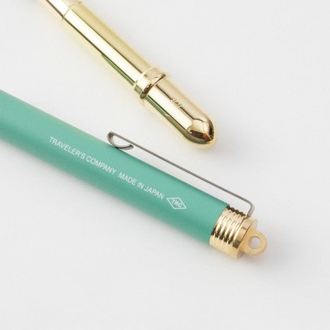 Factory Green Brass Rollerball Pen