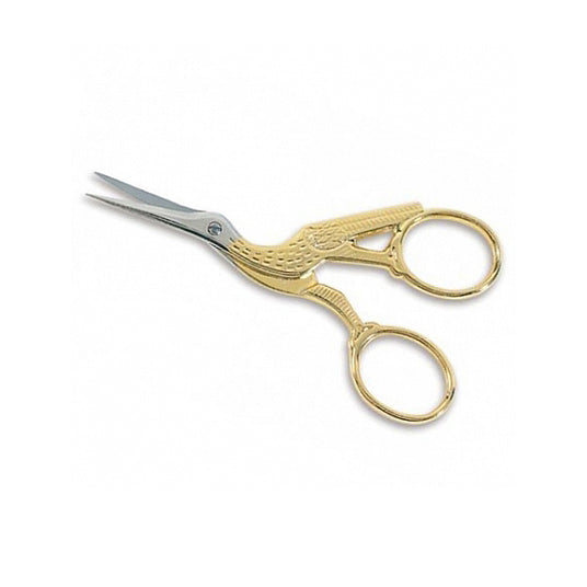 Small Crane Scissors with Leather Sheath