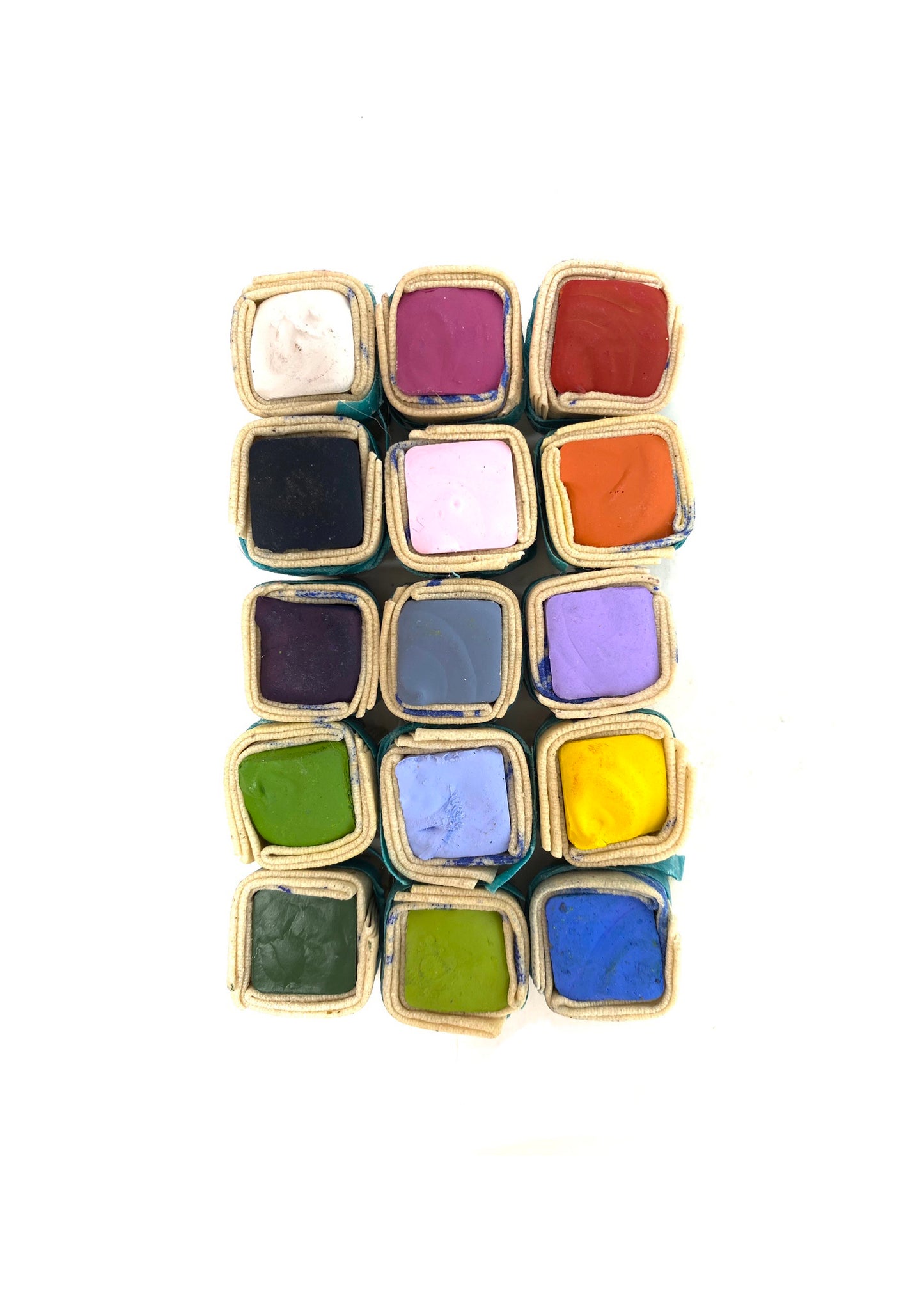 Plein Air Set of 15 Gouache Paintstones