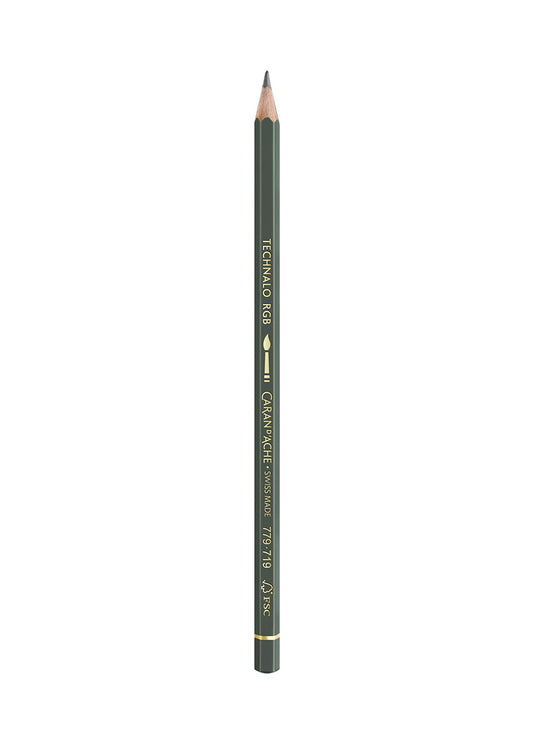 Technalo Water Soluble Colored Graphite Pencil - Dark Phthalocyanine Green