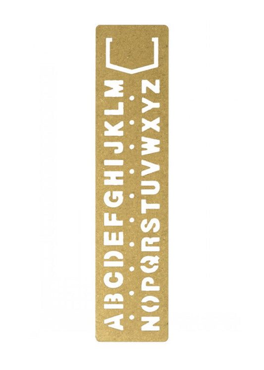 Traveler's Company Brass Stencil - Letters