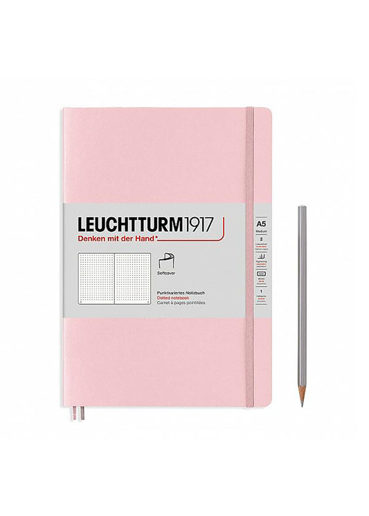 Powder A5 Soft Cover Notebook - Dotted