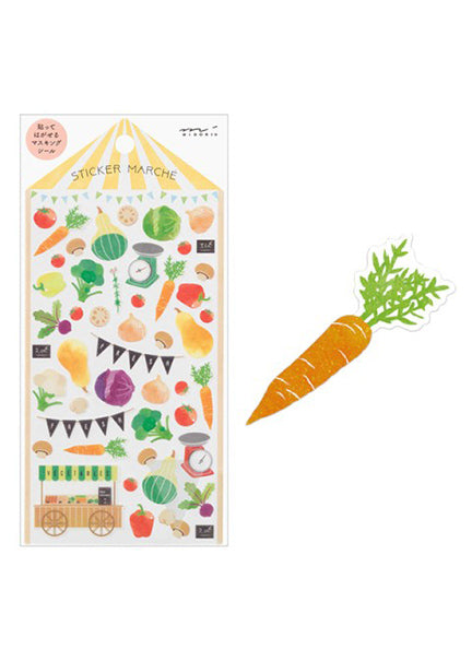 Vegetable Sticker Set
